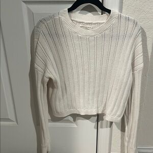 Cozy knit cropped sweater